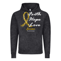 Vintage Black sarcoma awareness t  shirt sarcoma awareness faith hope love   in this Vintage Hoodie - linhVisuals