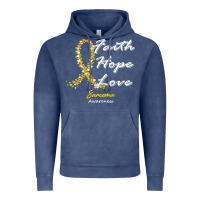 Vintage Denim sarcoma awareness t  shirt sarcoma awareness faith hope love   in this Vintage Hoodie - linhVisuals