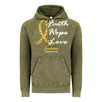 Vintage Olive sarcoma awareness t  shirt sarcoma awareness faith hope love   in this Vintage Hoodie - linhVisuals