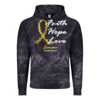Sarcoma Awareness T  Shirt Sarcoma Awareness Faith Hope Love   In This Vintage Hoodie | Teevron