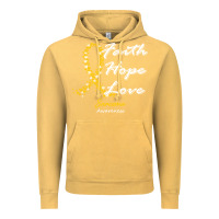 Vintage Mustard sarcoma awareness t  shirt sarcoma awareness faith hope love   in this Vintage Hoodie - linhVisuals