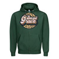 Sports Green second grade Zipper Hoodie - JahusDesignShop