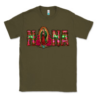 Army Green nana floral aztec leopard Classic Tee - Jasminsmagicworld
