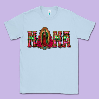 Nana Floral Aztec Leopard Classic Tee Designed By Jasminsmagicworld