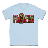 Dusty Blue nana floral aztec leopard Classic Tee - Jasminsmagicworld
