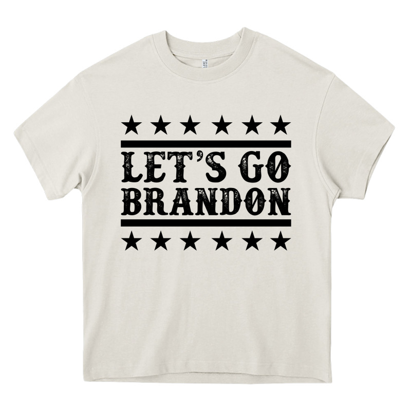Let's Go Brandon Black Heavy Core Tee by Jasminsmagicworld | Teevron