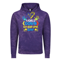 Cloud Purple world down syndrome day t shirt support and awareness 3.21 t shirt Vintage Hoodie - linhVisuals