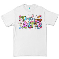 White Happy Easter Nurse Premium Tee - OliviaCreatesArt