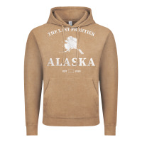 Vintage Coffee alaska the last frontier t shirt Vintage Hoodie - linhVisuals