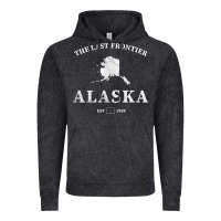 Vintage Black alaska the last frontier t shirt Vintage Hoodie - linhVisuals