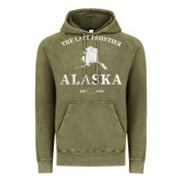 Vintage Olive alaska the last frontier t shirt Vintage Hoodie - linhVisuals