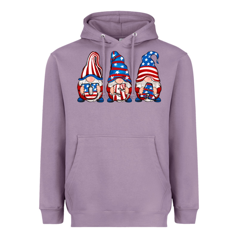 Usa Fourth Of July Gnomes Heavyweight Hoodie by RanaPortraitStore | Teevron