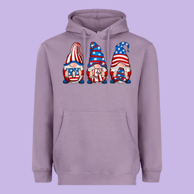 Usa Fourth Of July Gnomes Heavyweight Hoodie Designed By Ranaportraitstore