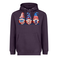 Plum usa fourth of july gnomes Heavyweight Hoodie - RanaPortraitStore