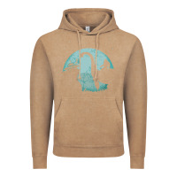 Vintage Coffee bigfoot riding loch ness monster sasquatch ufo abduction pullover hood Vintage Hoodie - linhVisuals