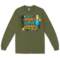 Army Green name spooky summer vibes Long Sleeve Tee - CowhideDigitalArt