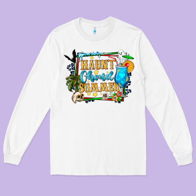 Name Spooky Summer Vibes Long Sleeve Tee Designed By Cowhidedigitalart