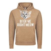 Vintage Coffee beer me right meow Vintage Hoodie - linhVisuals