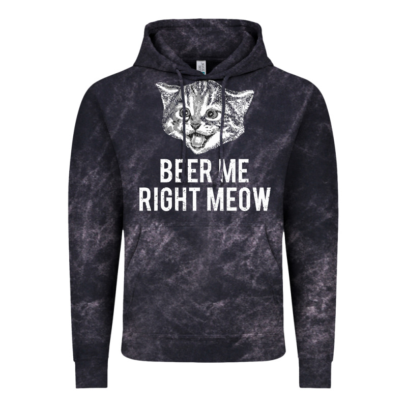 Beer Me Right Meow Vintage Hoodie by linhVisuals | Teevron