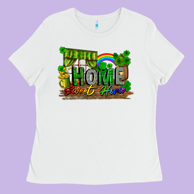 Home Sweet Home St. Patricks Day Ladies Tee Designed By Fadigitalartstudio