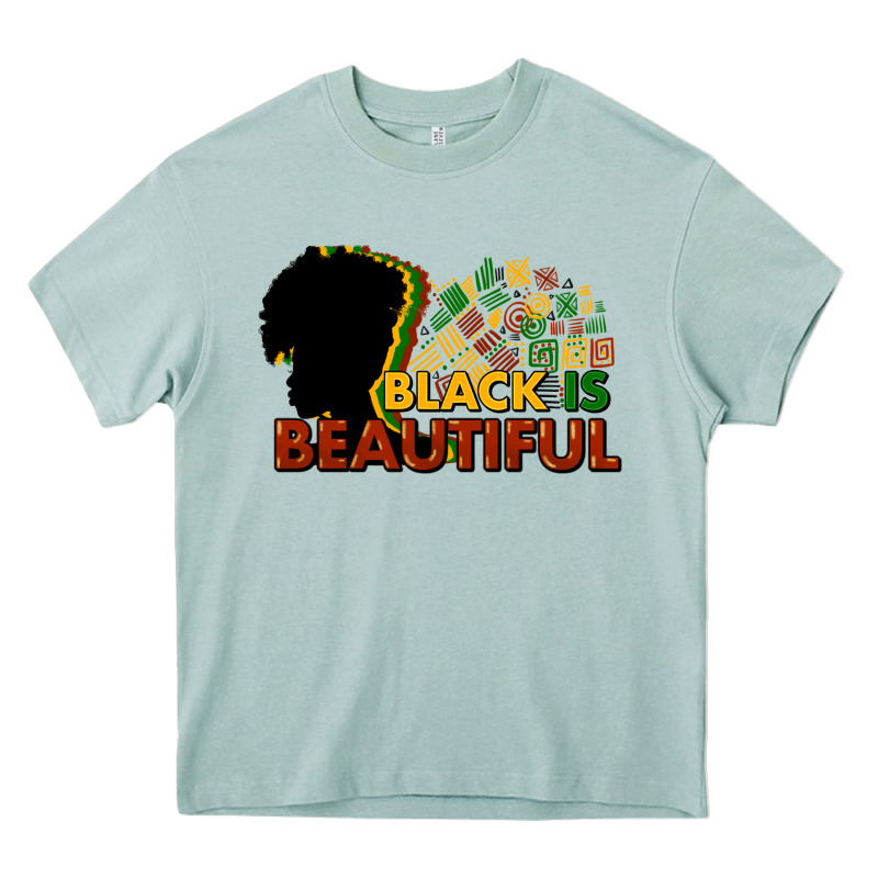 Black Is Beautiful Heavy Core Tee by HowdyJamesFarm | Teevron