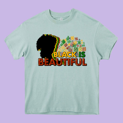 Black Is Beautiful Heavy Core Tee Designed By Howdyjamesfarm