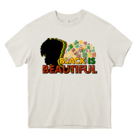 Cream Black is beautiful Heavy Core Tee - HowdyJamesFarm