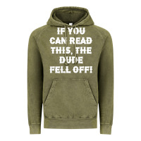 Vintage Olive if you can read this the dude fell off funny biker moto gift t shirt Vintage Hoodie - linhVisuals
