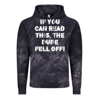 Cloud Black if you can read this the dude fell off funny biker moto gift t shirt Vintage Hoodie - linhVisuals