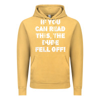 Vintage Mustard if you can read this the dude fell off funny biker moto gift t shirt Vintage Hoodie - linhVisuals