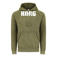 Vintage Olive Korg Keyboard Vintage Hoodie - linhVisuals