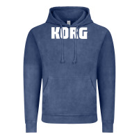 Vintage Denim Korg Keyboard Vintage Hoodie - linhVisuals
