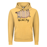 Vintage Mustard spider pig Vintage Hoodie - linhVisuals