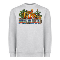 Heather Grey viva mexico Heavyweight Sweatshirt - RanaPortraitStore