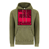 Vintage Olive Horizon Festival Vintage Hoodie - linhVisuals