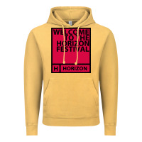 Vintage Mustard Horizon Festival Vintage Hoodie - linhVisuals