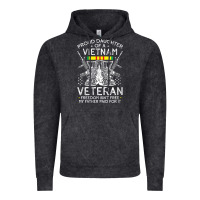 Vintage Black womens proud daughter of a vietnam veteran freedom isn't free v neck t Vintage Hoodie - linhVisuals