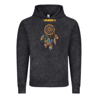 Vintage Black chumash tribe native american indian vintage dream catcher t shirt Vintage Hoodie - linhVisuals