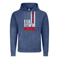 Elevator Mechanic American Flag Gift For Elevator Technician T Shirt Vintage Hoodie | Teevron