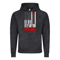 Vintage Black elevator mechanic american flag gift for elevator technician t shirt Vintage Hoodie - linhVisuals