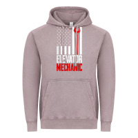 Vintage Zinc elevator mechanic american flag gift for elevator technician t shirt Vintage Hoodie - linhVisuals