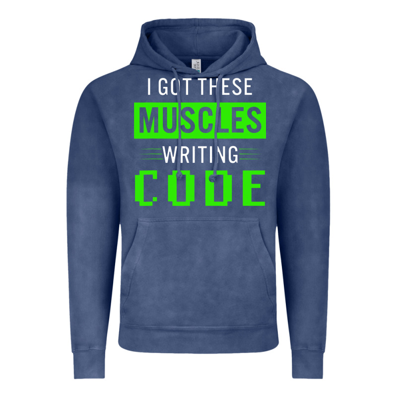 Funny Programmer Writing Code Muscles Meme For Computer Geek Vintage Hoodie by linhVisuals | Teevron