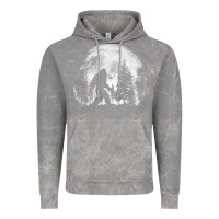 Cloud Rock bigfoot in the forest hiding at night full moon trees nature t shirt Vintage Hoodie - linhVisuals