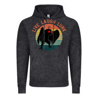 Vintage Black mothman live laugh lurk Vintage Hoodie - linhVisuals
