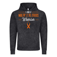 Vintage Black multiple sclerosis warrior autoimmune disease orange ribbon Vintage Hoodie - linhVisuals