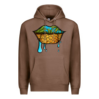 Chestnut summer vibes pineapple lips Premium Hoodie - Jasminsmagicworld
