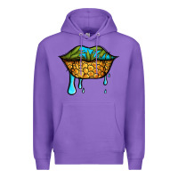 Purple summer vibes pineapple lips Premium Hoodie - Jasminsmagicworld