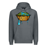 Rock summer vibes pineapple lips Premium Hoodie - Jasminsmagicworld
