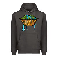Smoke summer vibes pineapple lips Premium Hoodie - Jasminsmagicworld