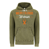 Vintage Olive multiple sclerosis warrior autoimmune disease orange ribbon Vintage Hoodie - linhVisuals